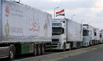   استئناف دخول المساعدات الإغاثية إلى غزة عبر معبري العوجة وكرم أبو سالم