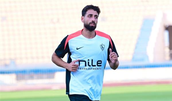 عدي  الدباغ ينتظم في مران الزمالك استعدادا لمباراة ديكيداها الصومالي
