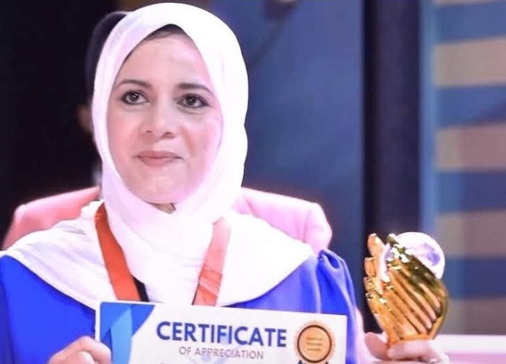 هبة الحداد تحصد المركز الأول عالميًا في مسابقة "المعلم المبدع"