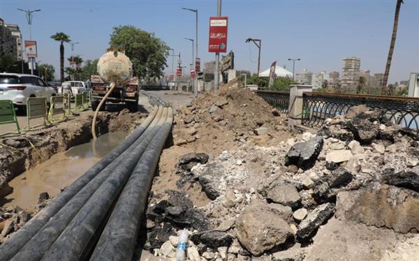 محافظ الجيزة: الانتهاء من أعمال الحفر النفقي لكابلات تغذية محطات مياه جزيرة الذهب