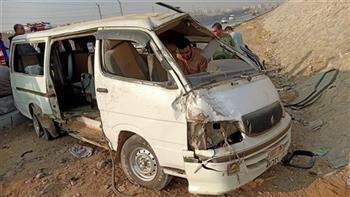   بالأسماء.. إصابة 3 أشخاص في انقلاب ميكروباص بينهم سورية