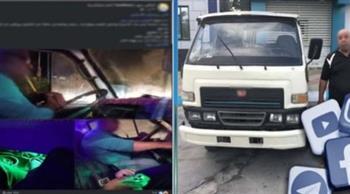 سقوط سائق الشيشة بالإسكندرية