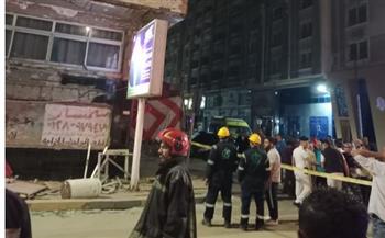   انقاذ 3 مصابين نتيجة انهيار أجزاء من عقار بالعصافرة في الإسكندرية