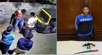   فيديو العنف في الجيزة.. سقوط بلطجي "التوك توك"