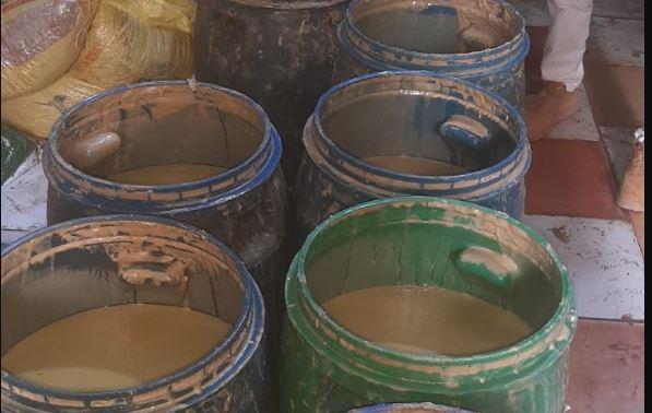 حملة تموينية مكبرة بالقليوبية تضبط 1200 لتر زيت طعام و1750 كجم طحينة مجهولة المصدر