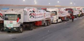   انطلاق شاحنات مساعدات إنسانية من مصر الى قطاع غزة