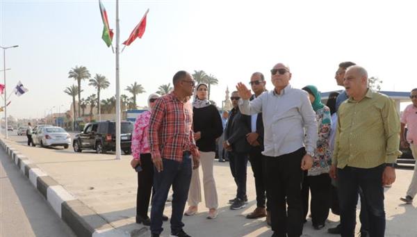 محافظ القاهرة يتفقد أعمال التطوير والتجميل بالطرق المؤدية للمتحف الكبير