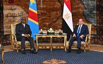   الرئيس عبد الفتاح السيسي يستقبل رئيس جمهورية الكونجو الديمقراطية