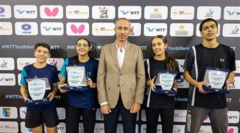   الفراعنة يسيطرون على ميداليات الزوجي المختلط ببطولة مصر الدولية لـ تنس الطاولة