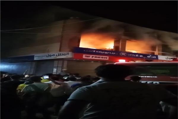 حريق في معرض للأدوات المنزلية بشبرا الخيمة