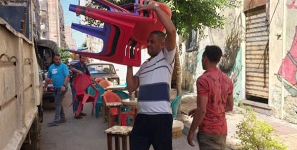 حملة مكبرة لإزالة الإشغالات والمخالفات وفرض الانضباط غرب الإسكندرية