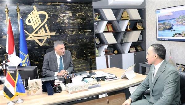 محافظ أسوان يستقبل المستشار حجاج سعد مفوض الدولة الجديد