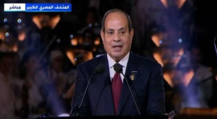 السيسي: المتحف المصري الكبير شهادة على عبقرية الإنسان المصري