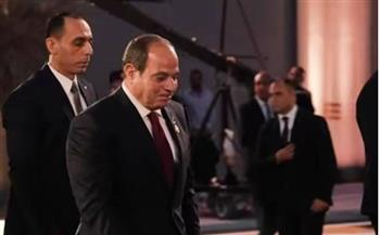  وصول الرئيس السيسي لحفل افتتاح المتحف المصري الكبير