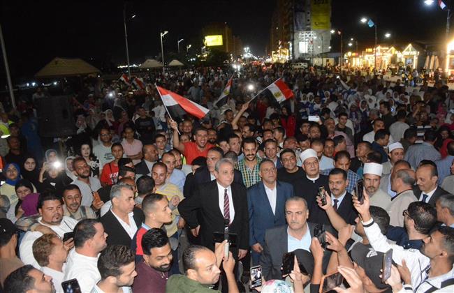 المتحف المصري الكبير .. محافظ الغربية وسط أهالي طنطا لمتابعة الافتتاح 