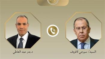 وزير الخارجية ونظيره الروسي يناقشان ترتيبات عقد المؤتمر الوزاري الروسي–الأفريقي