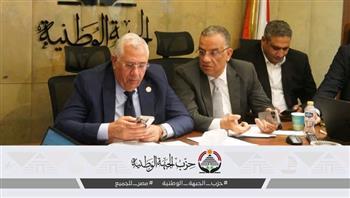 قيادات الجبهة الوطنية يتابعون سير انتخابات النواب من داخل الغرفة المركزية للحزب