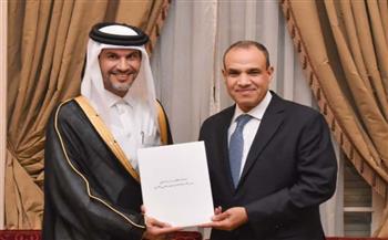   سفير دولة قطر لدى جمهورية مصر العربية يقدم أوراق اعتماده