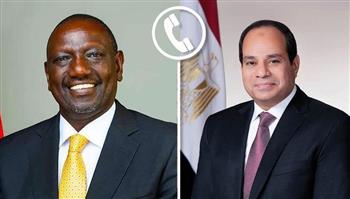   الرئيس السيسي ونظيره الكيني يؤكدان هاتفيًا عمق العلاقات بين البلدين