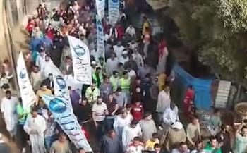   حشود وطوابير طويلة من أبناء بني سويف في ثاني أيام انتخابات النواب