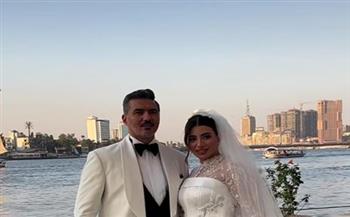   الصور الأولى من زفاف المطربة هايدي موسى والإعلامي محمد غانم