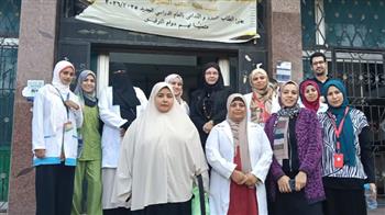   فحص 498 طالبا في مدرسة المنشأة الكبرى بـ كفر شكر