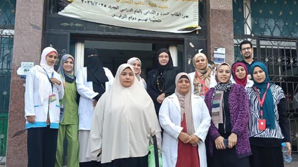 فحص 498 طالبا في مدرسة المنشأة الكبرى بـ كفر شكر