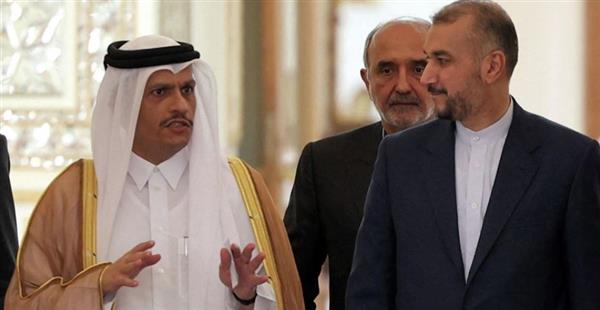 وزيرا خارجية قطر وإيران يبحثان هاتفيا تطورات الأوضاع في غزة