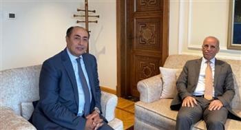 السفير حسام زكى يهنئ السفير العراقي بمناسبة نجاح انتخابات مجلس النواب