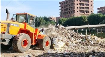   حملة مكبرة لرفع التراكمات والمخلفات بميت حلفا بقليوب