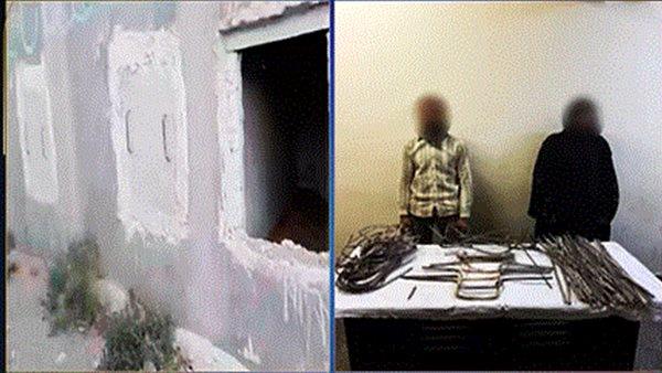 تفاصيل سرقة أبواب حديدية داخل مقبرة بالشرقية