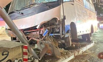 حادث مروري يدمر رادار كوبري فريد سميكة بالنزهة