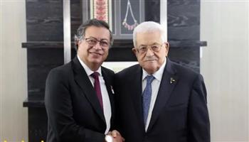   الرئيس الفلسطيني يجتمع مع نظيره الكولومبي