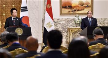   الرئيس السيسي ونظيره الكوري يؤكدان ضرورة الحفاظ على وحدة وسيادة الدول