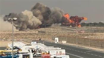   سقوط مقاتلة خلال عرض جوي في معرض دبي للطيران