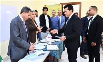   وزير الرياضة يدلي بصوته في انتخابات النواب 2025