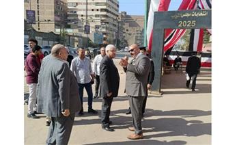    رئيس مدينة شبرا الخيمة يتفقد لجان انتخابات مجلس النواب