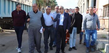   رئيس شركة الصرف الصحي بالإسكندرية يتفقد محطة رفع التنقية الغربية
