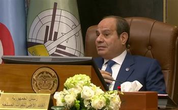   الرئيس السيسي يؤكد حرص الأكاديمية العسكرية على انتقاء أفضل العناصر