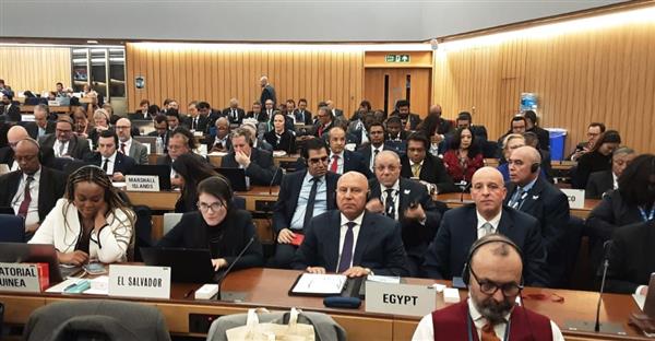 وزير الصناعة يلقي كلمة مصر امام الجمعية العامة للمنظمة البحرية الدولية ( IMO )