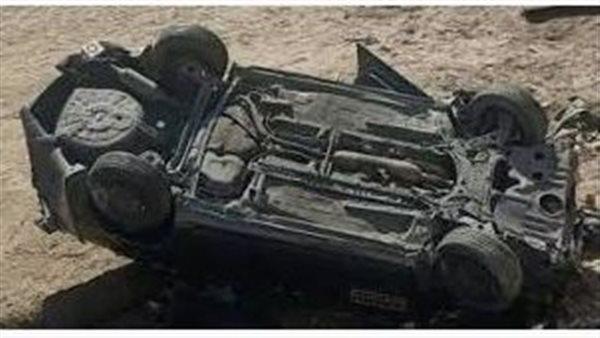 مصرع 5 أشخاص في حادث انقلاب سيارة ملاكي بالطريق الدولي الساحلي بالبحيرة