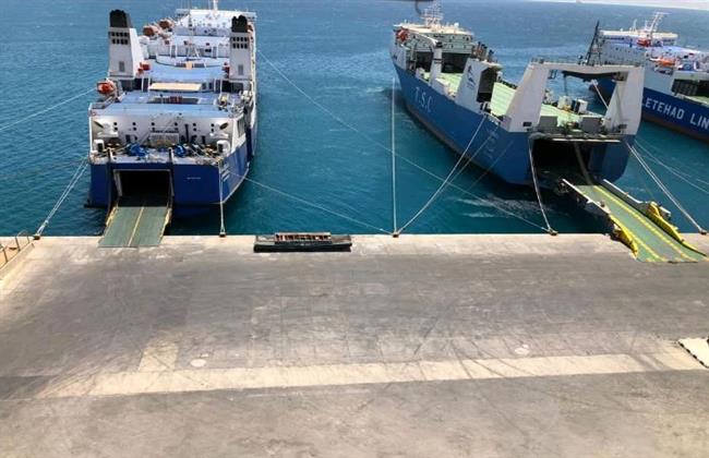 حركة تداول السفن بموانئ البحر الأحمر اليوم الأحد