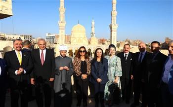 الغربية.. وزراء التنمية المحلية والتضامن والأوقاف يتفقدون أعمال تطوير مسجد السيد البدوي