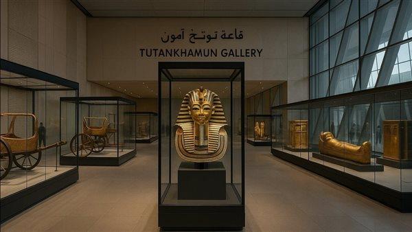 بعد 103 عام من اكتشافه.. توت عنخ آمون يستقبل جمهوره بالمتحف الكبير