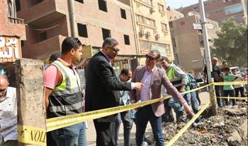   محافظ الجيزة يتفقد مشروع الصرف الصحي بمدينة النجوم 