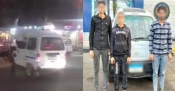 استعراض خطير بالإسكندرية.. والشرطة توقف الجزار السائق
