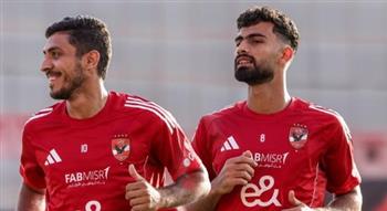   شريف ورضا يشاركان في مران الأهلي بعد التعافي من الإصابة
