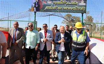   محافظ الجيزة يفتتح الملعب الخماسي وصالة ألعاب القوى بنادي المناجم