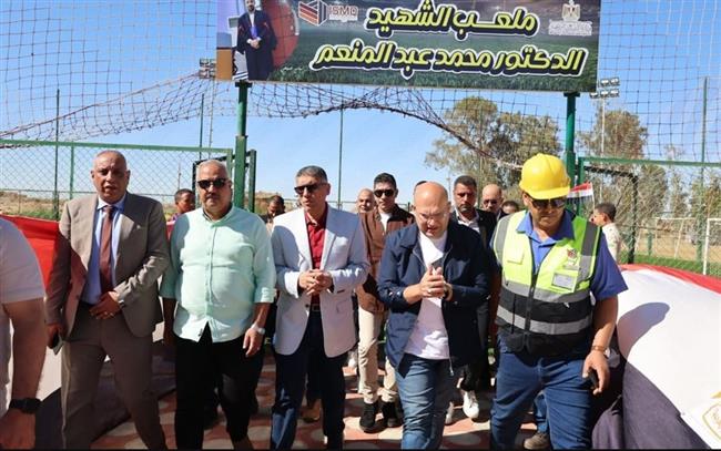 محافظ الجيزة يفتتح الملعب الخماسي وصالة ألعاب القوى بنادي المناجم