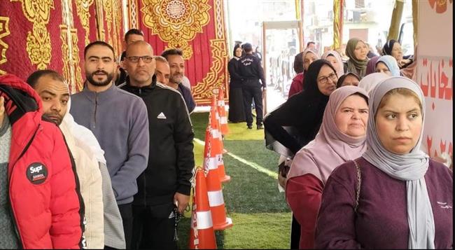 إقبال بلجان حوش عيسى في الساعات الأولى من فتح باب التصويت في انتخابات مجلس النواب